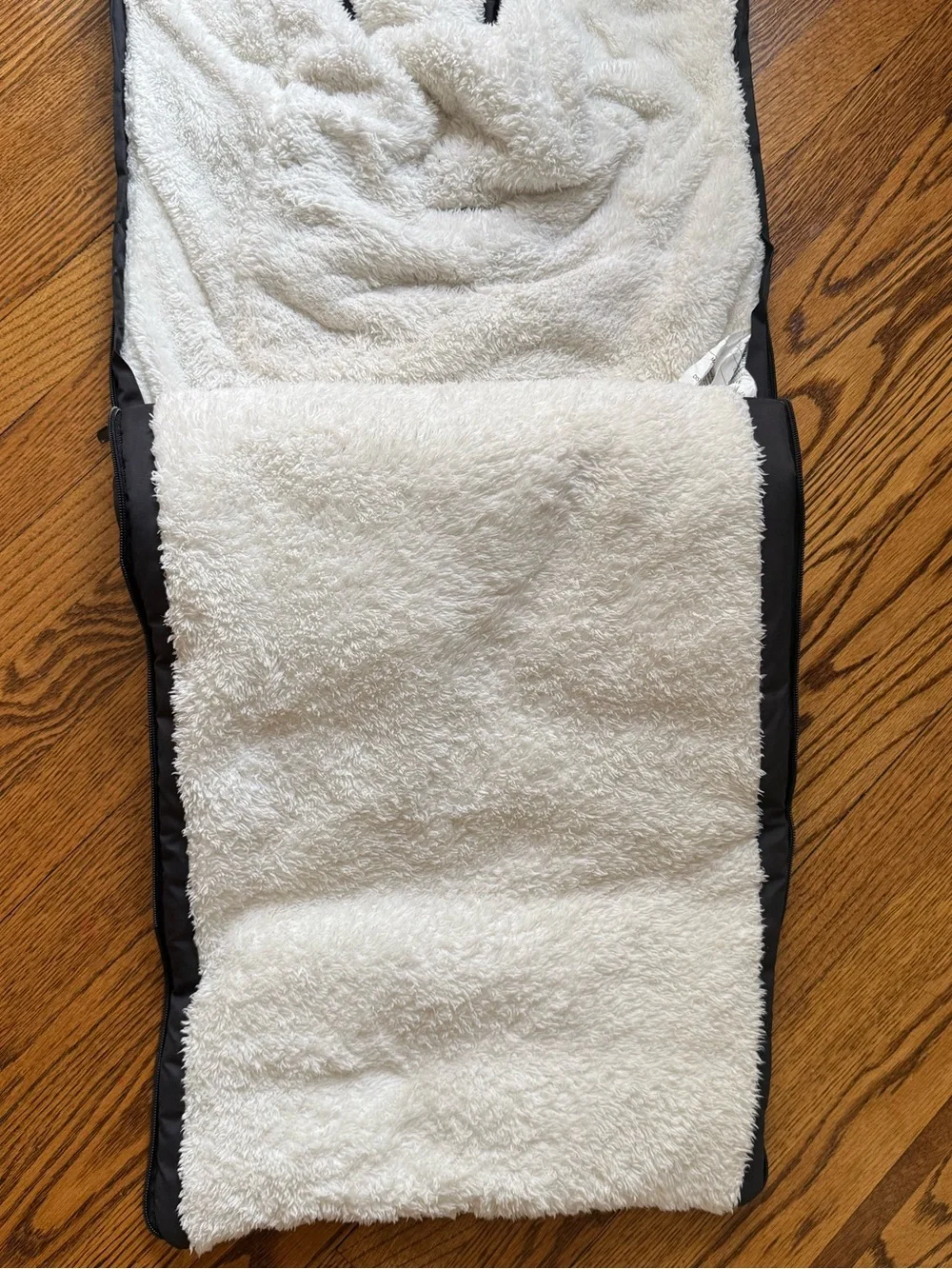 UPPAbaby CozyGanoosh Stroller Footmuff Black Sherpa Lined Winter Bunting Bag